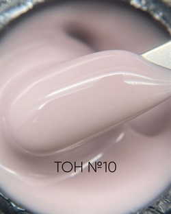 Гель ТМ Опция Тон 10, самовыравнивающийся, камуфлирующий светло-розовый (тёплый), 50 мл. - фото 6605